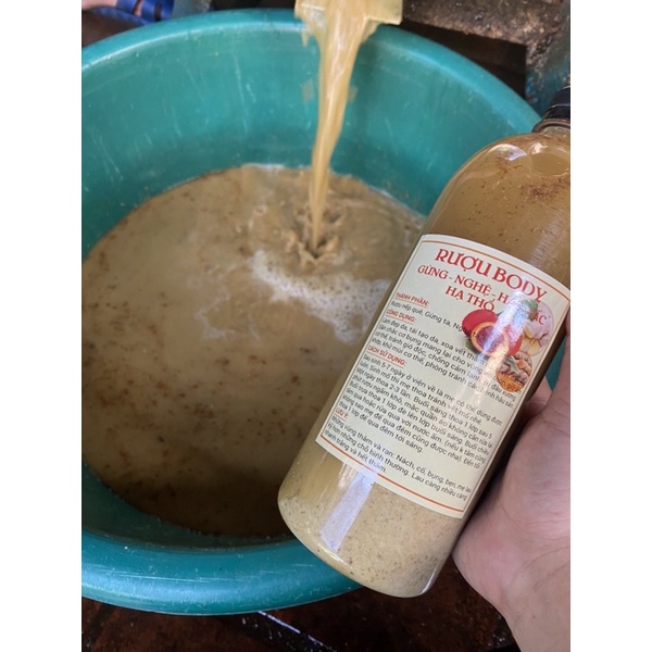 Cốt gừng nghệ đen toàn thân 1000ml