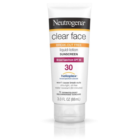 Kem chống nắng Neutrogena Ultra Sheer 88ml - Clear Face SPF 30 (Mỹ)