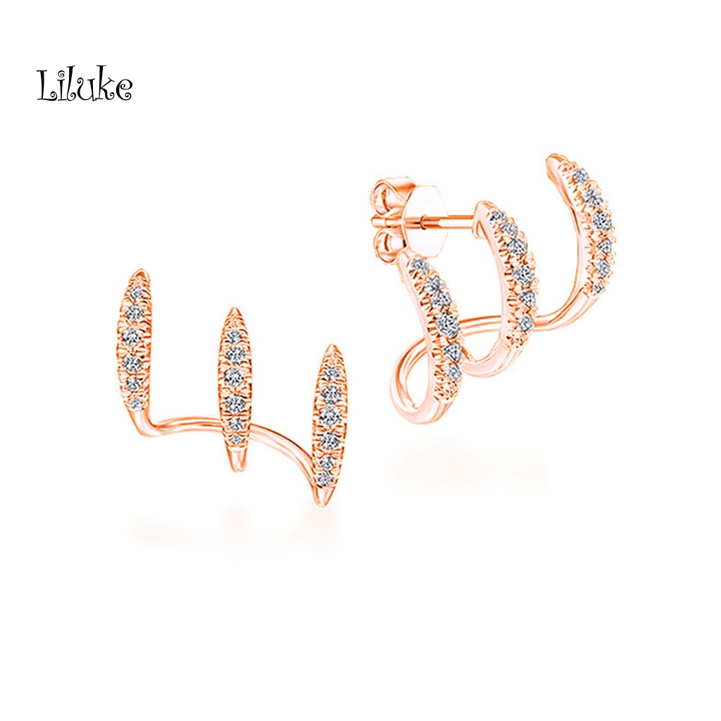 Đôi Khuyên Tai HìNh VòNg Cung LấP LáNh ThờI Trang Cho Nữ