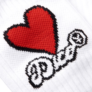 DirtyCoins Vớ Love Socks - Red/White