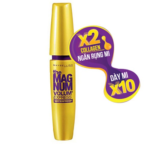 Mascara làm dày mi gấp 10 lần và ngăn rụng mi Maybelline Magnum 9.2ml