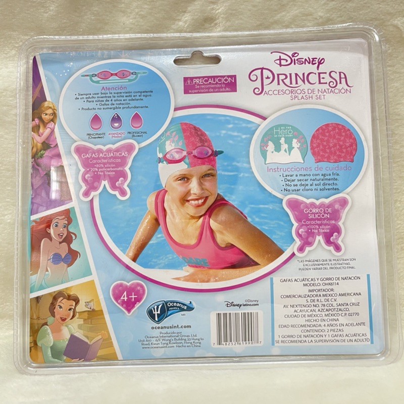 Set kính bơi kèm mũ bé trai/ bé gái Disney xuất dư