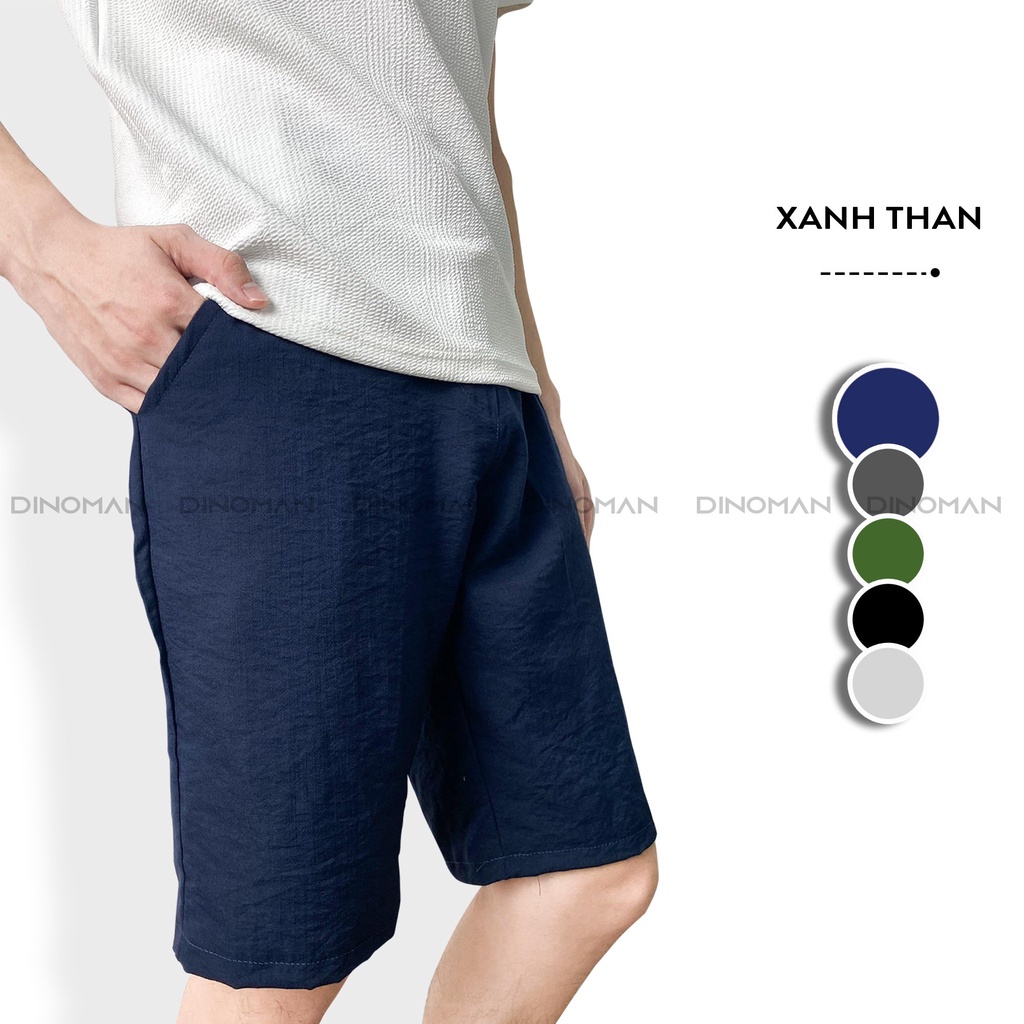 Quần Short nam, quần đùi nam chất đũi cực mát mặc giữ dáng thoải mái dễ chịu.