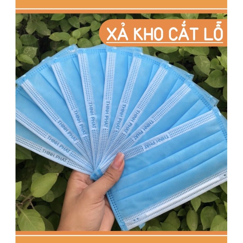 Khẩu trang y tế 4 lớp có logo dập nổi, kháng khuẩn người lớn hộp 50c giấy tờ cty( Kèm video cận chất)