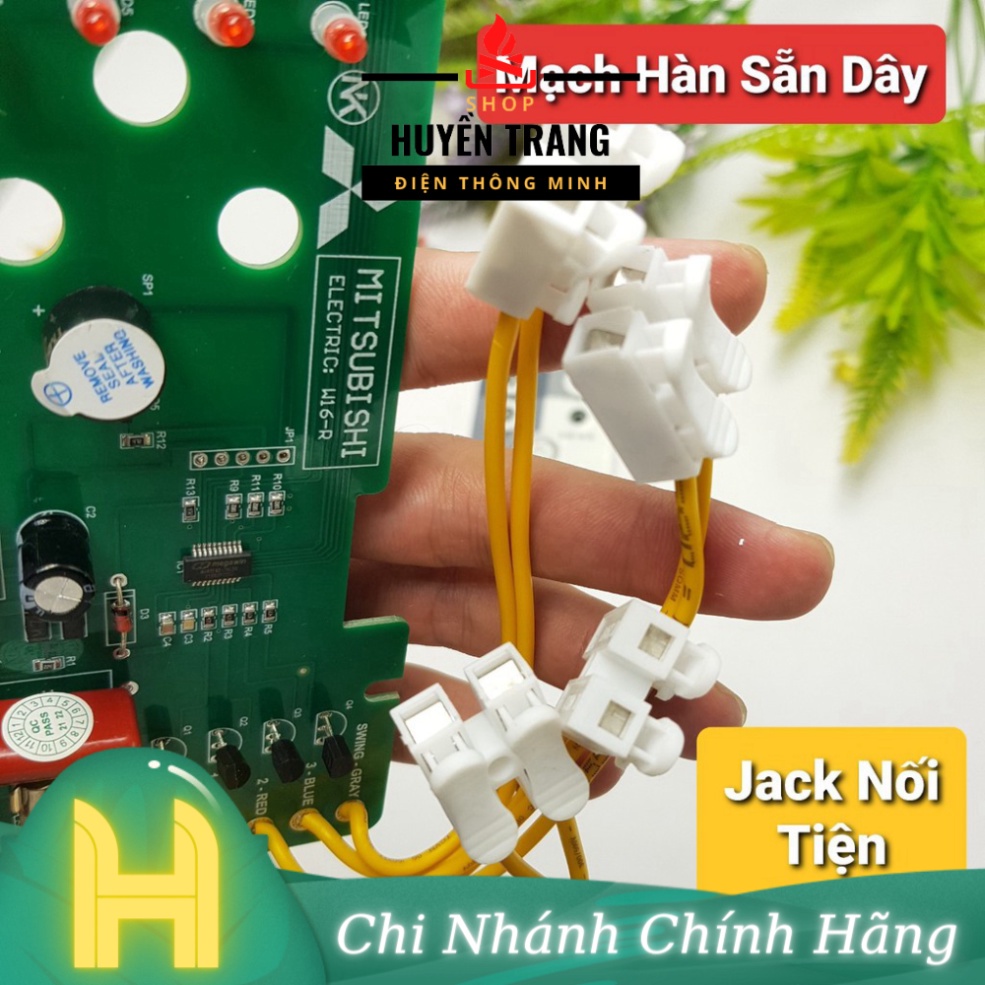 Mạch Quạt Treo Tường Mitsubishi W16 Hàn Sẵn Dây W16RT Bo Quạt Từ Xa Mitsu Mạch Quạt Điều Khiển Từ Xa