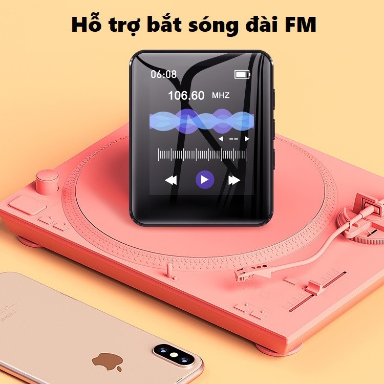 Máy Nghe Nhạc MP3 Bluetooth Ruizu M9 Bộ Nhớ Trong 16GB - Màn hình cảm ứng 1.8inch