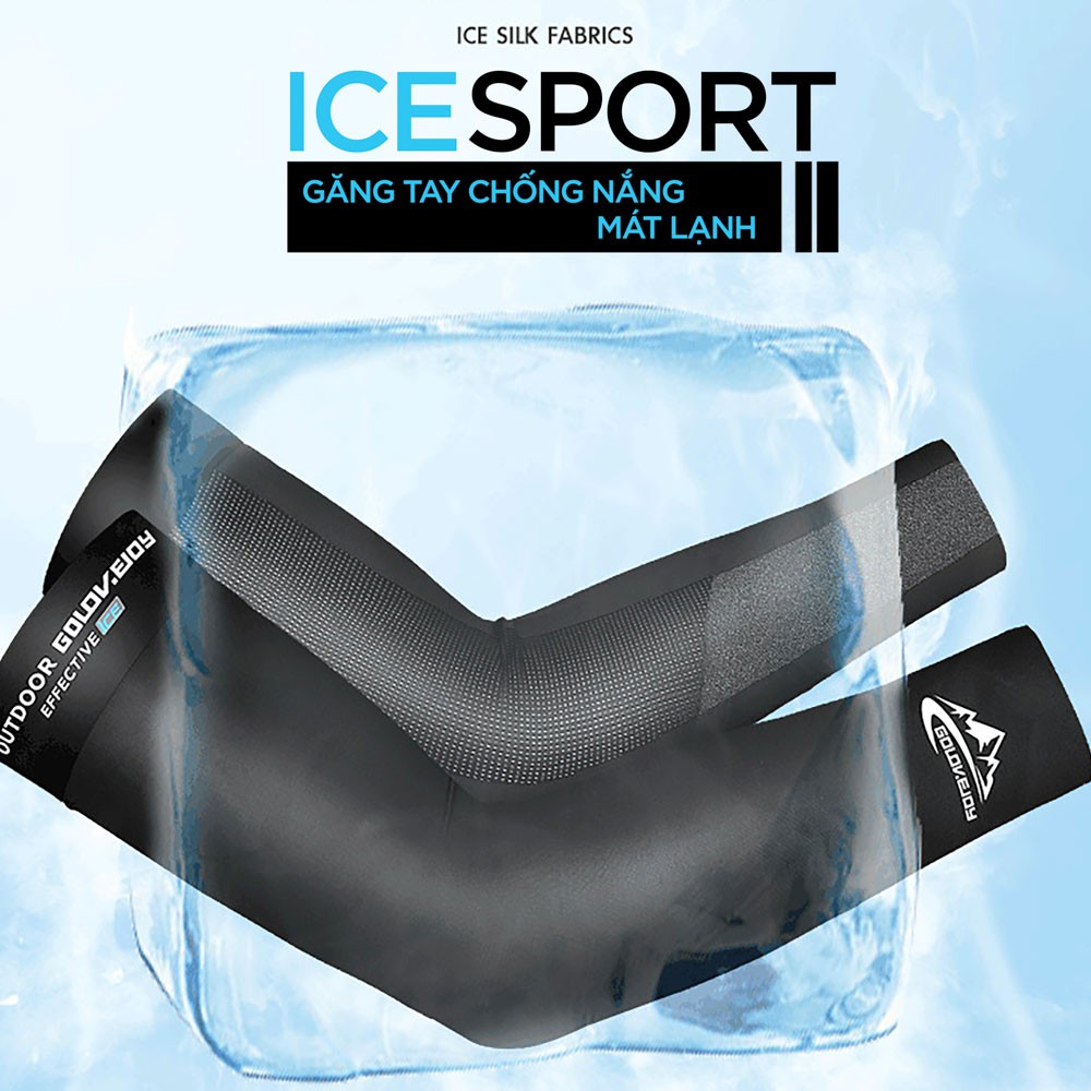 ICESPORT găng ống tay chống nắng UPF50+ mát lạnh Golovejoy