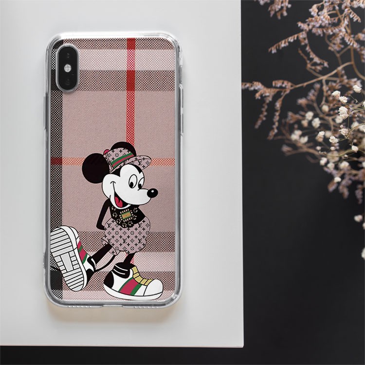 Ốp kính Silicone dẻo hình chuột Micky Cạnh Vuông riêng chỉ Iphone JC20200800059