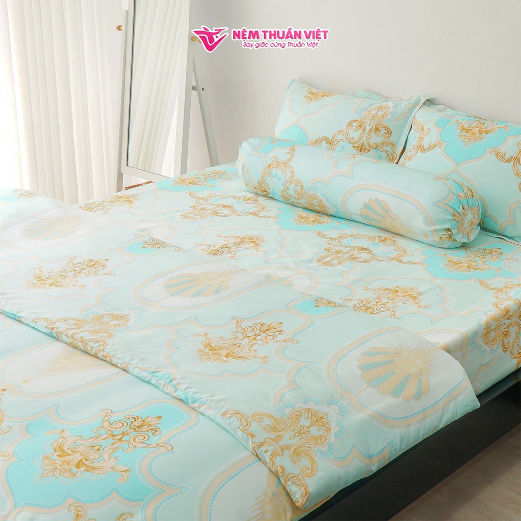 Mền Tencel Thuần Việt Cao Cấp - Xanh Lá TVM11 - Kích Thước 180x200