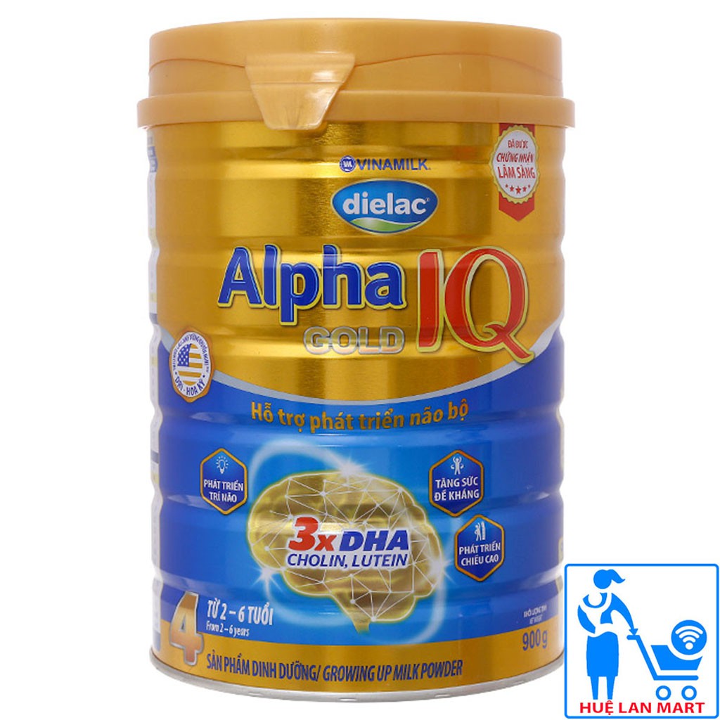 [CHÍNH HÃNG] Sữa Bột Vinamilk Dielac Alpha Gold IQ 4 Sữa Non Mẫu Mới- Hộp 850g (Cho bé 2-6 tuổi)