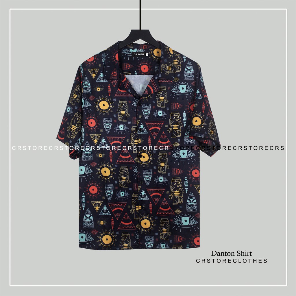 Áo Sơ Mi Tay Lỡ Cổ Vest CR MEN AI CẬP unisex nam nữ trơn vải lụa mềm SMNT638 | BigBuy360 - bigbuy360.vn