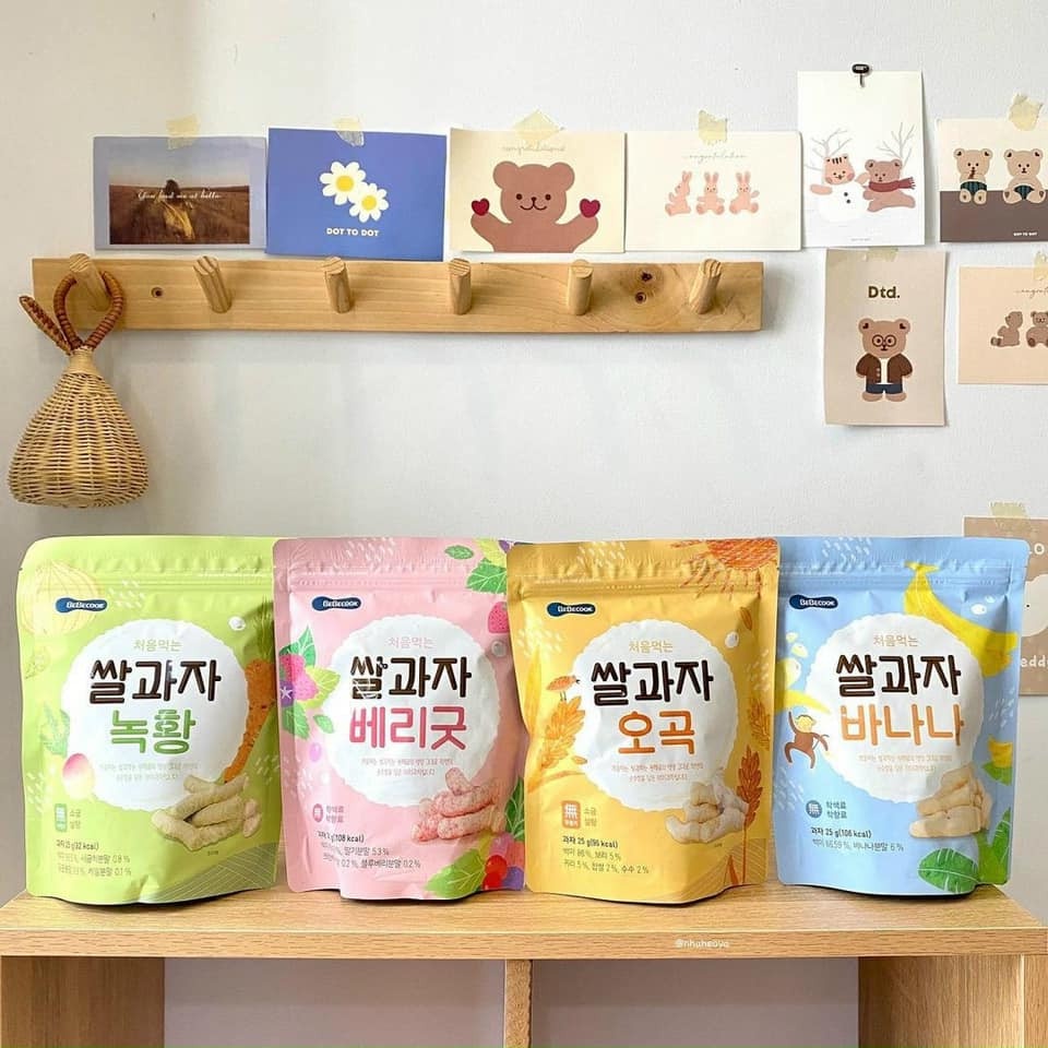 Bánh gạo hữu cơ hình que Bebecook