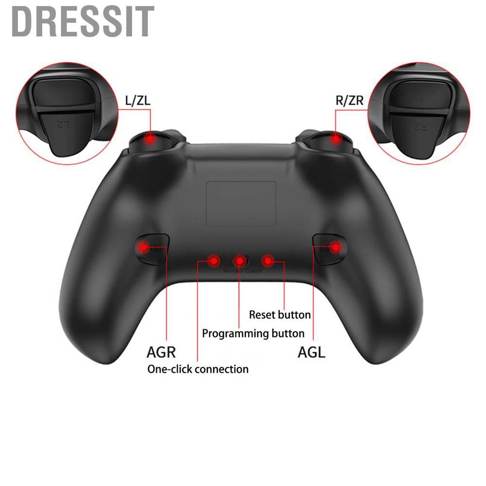 Dressit S600 Bluetooth Game Controller Wireless Gamepad Fit for Switch Pro Android/IOS/PC