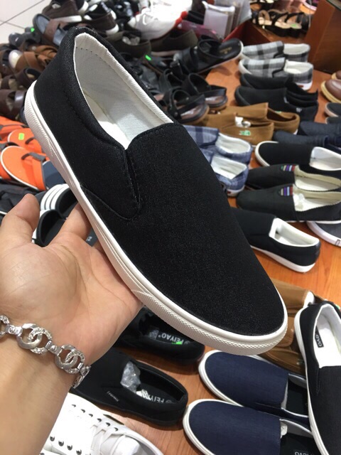 Giầy nam vải bò đen cao cấp | BigBuy360 - bigbuy360.vn