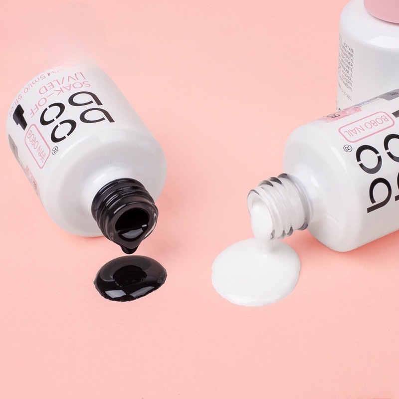 Sơn gel đen, trắng Bobo chính hãng lên màu cực chuẩn