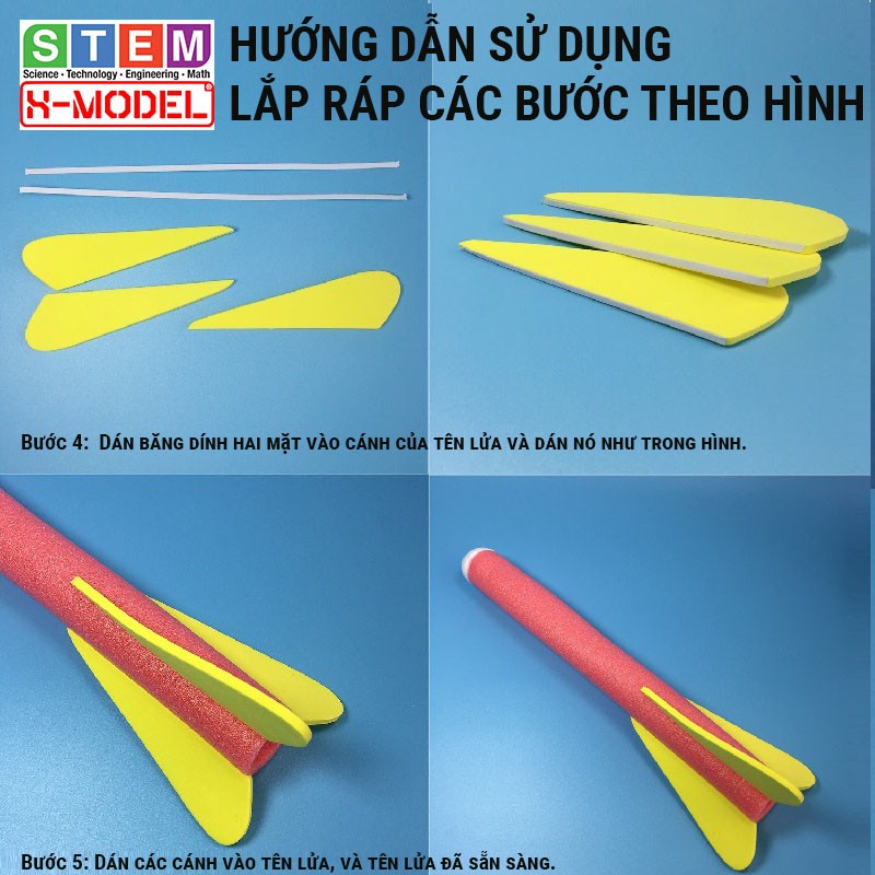 Đồ chơi sáng tạo STEM Mô hình Tên lửa máy bay X-MODEL ST67 cho bé, Đồ chơi tự làm DIY| Giáo dục STEM, STEAM