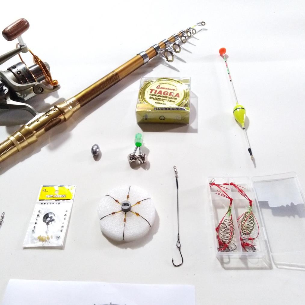 🐋 bộ câu câu shimano 3m vàng đồng, máy lc7000 và phụ kiện 🐋