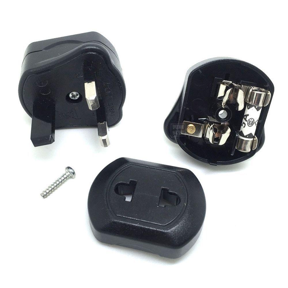 JONYE Set 10 Ổ Cắm Chuyển Đổi Từ 2 Pin Sang 3 Chấu EU Sang UK