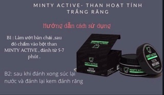 BỘT TRẮNG RĂNG THAN HOẠT TÍNH MINTY ACTIVE