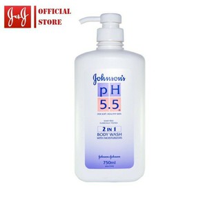 Sữa tắm ph 5.5 2 trong 1 johnson 750ml