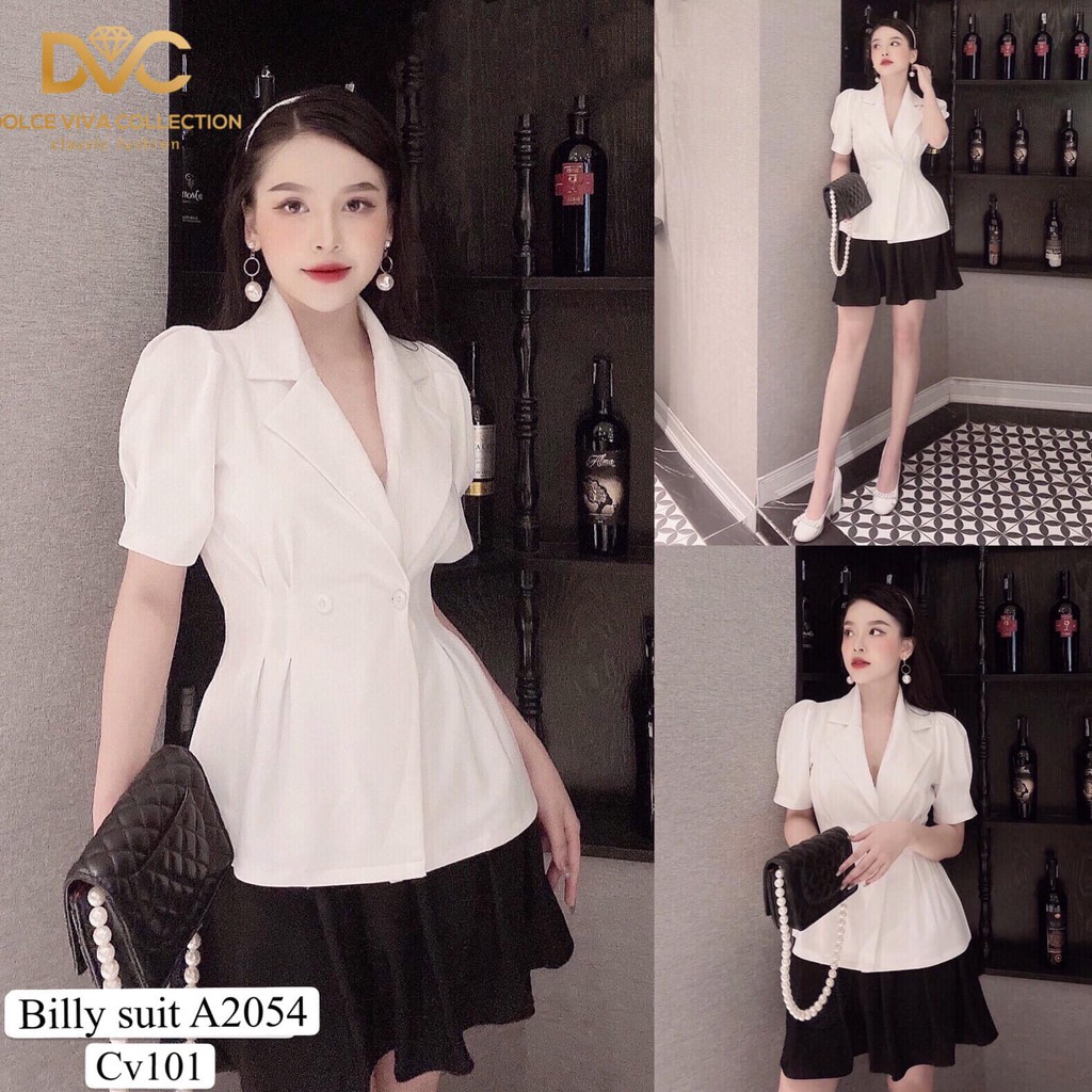 SÉT ÁO CỔ VÉT VÀ CHÂN VÁY XẾP LY - HÀNG THIẾT KẾ DVC | BigBuy360 - bigbuy360.vn