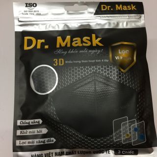 (59k duy nhất hnay)TÚI 3 KHẨU TRANG HOẠT TÍNH 3D DR.MASK