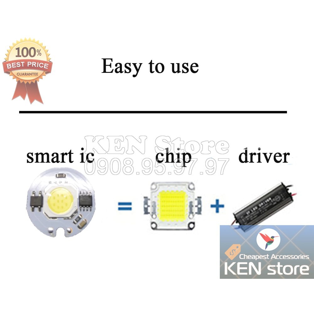 Bóng led, nhân led, chip led 3W 5W 7W 9W 220V AC | BigBuy360 - bigbuy360.vn