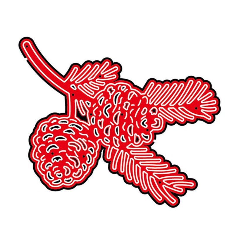 Khuôn Cắt Giấy Làm Từ Kim Loại Hình Nón Họa Tiết Giáng Sinh Trang Trí Scrapbook