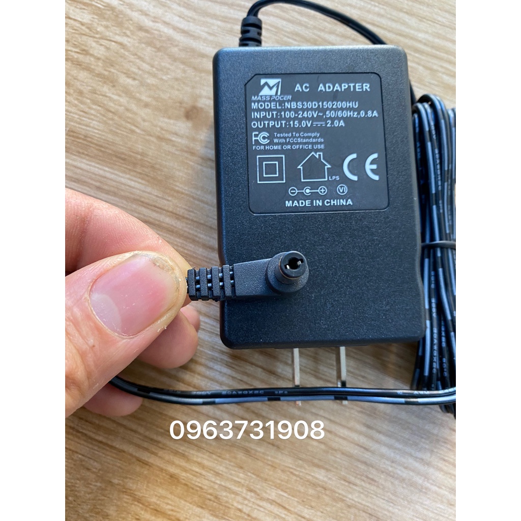 Adapter nguồn 15V 2A chính hãng