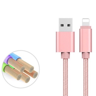 Phụ kiện bộ pin đây USB bộ sạc iPhone Cáp sạc iPhone dài 2m dây sợi vải dù, hỗ trợ sạc nhanh