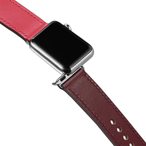 Genuine Leather Loop Strap for Apple Watch Band 42mm 44mm iWatch 5/4/3/2/1 Correa Replacement Bracelet