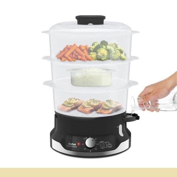 Nồi Hấp Điện 3 Tầng Tefal Ultra Compact VC2048 [Hàng Đức]