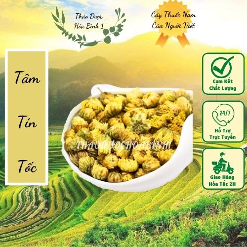 100gr hoa cúc vàng sấy khô nguyên chất handmade