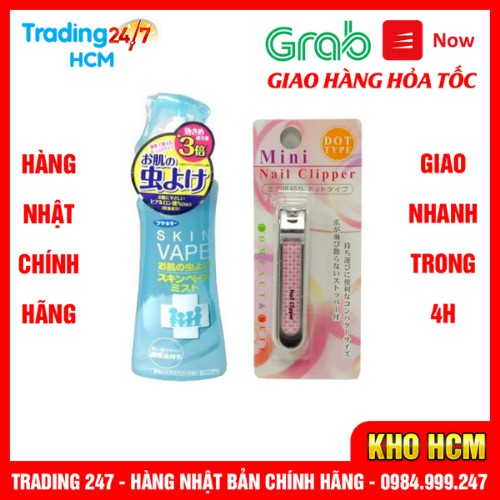 [Hỏa tốc HCM] Xịt chống muỗi Skin Vape - Xanh và Bấm móng tay trẻ em
