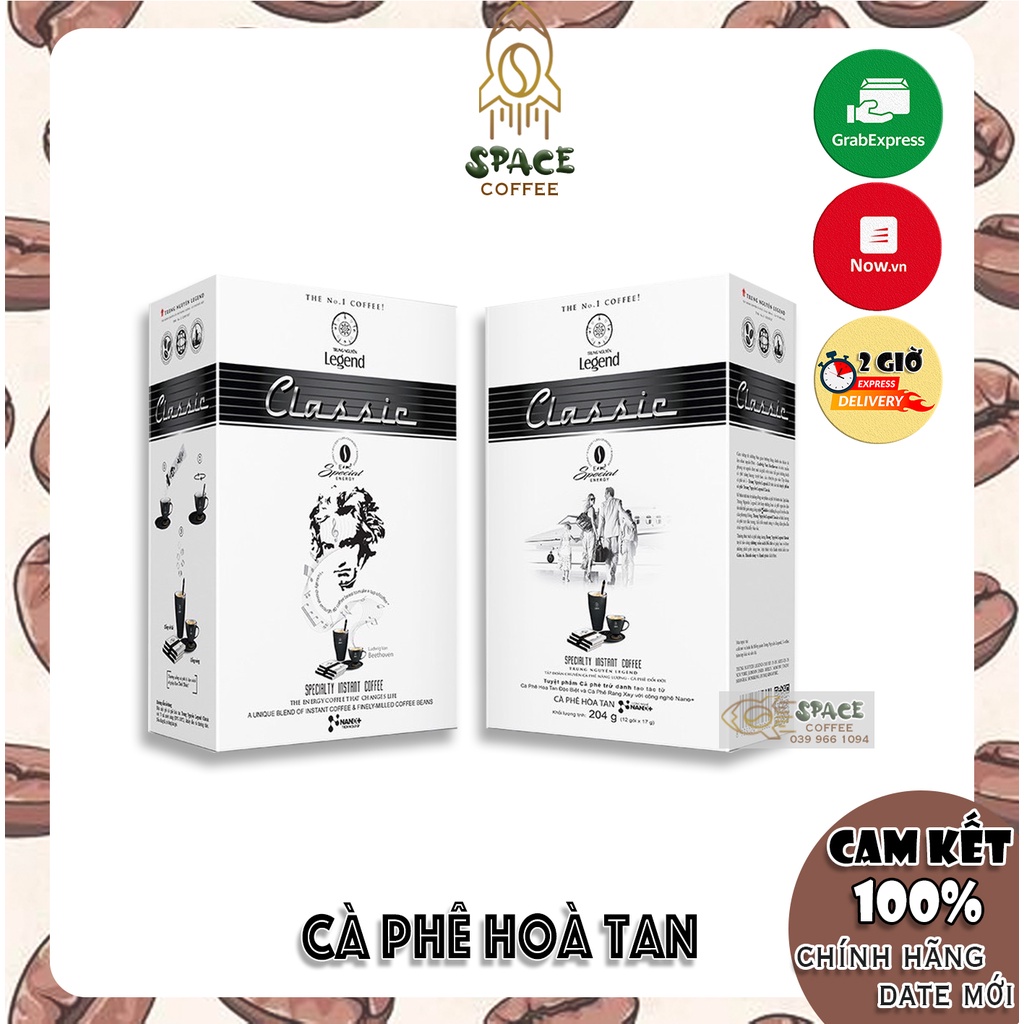 Cà Phê Trung Nguyên Hòa Tan Legend Classic - Hộp 12 gói