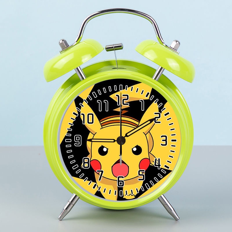 Appearance Đồng Hồ Báo Thức Để Bàn Bằng Kim Loại Hình pikachu Pokemon Dễ Thương Không Ồn Cho Học Sinh