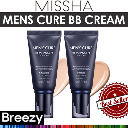 Kem Nền Cho Nam Chống Nắng Dưỡng Da Men's Cure All Day Natural Fit BB Cream - 40ml