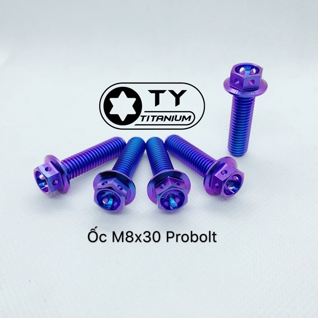 ỐC TITAN 8li30 Probolt ( Vương miện ) GR5 bắt Kẹp phuộc Satria rất nhiều vị trí thông dụng khác