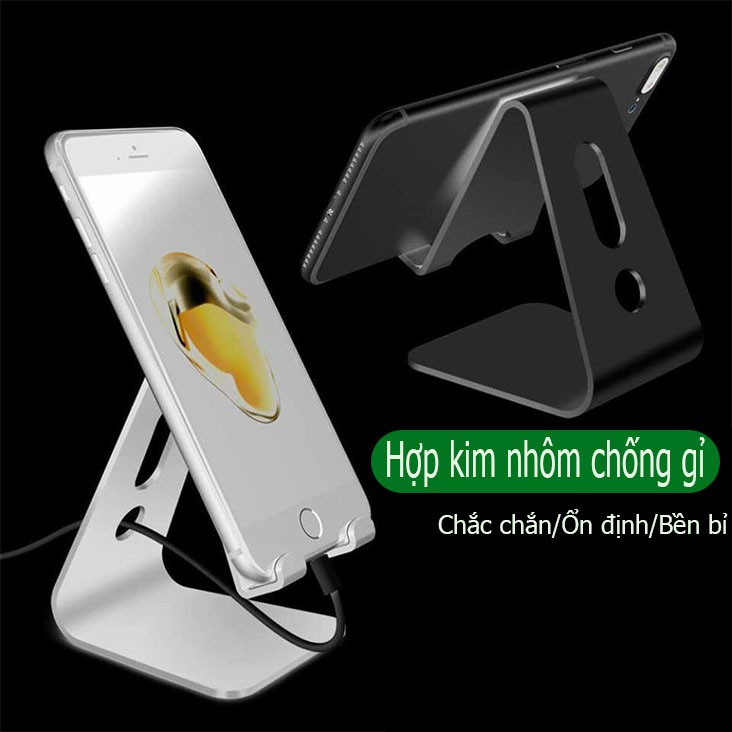 Giá đỡ điện thoại,ipad, máy tính bảng để bàn bằng hợp kim nhôm cao cấp