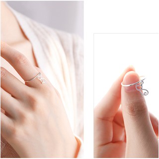 Nhẫn mặt mèo tòn ten xinh