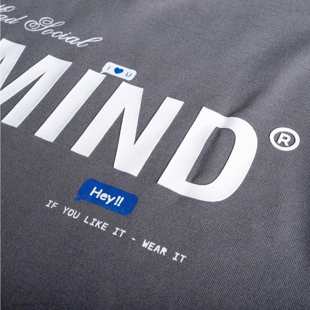 MADMIND® Chính Hãng - Áo Thun Essential Màu Đen / Xanh Dương / Trắng / Xám, In Cao, Logo Lấp Lánh Form Rộng Unisex