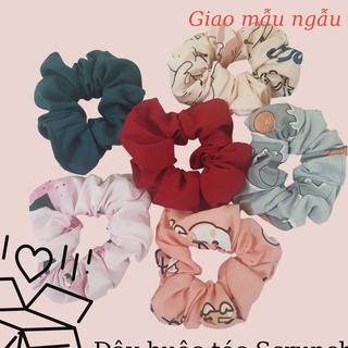 Dây Buộc Tóc Scrunchies Dễ Thương