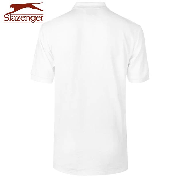 Áo thun nam Slazenger Plain Polo (màu White) - Hàng size UK