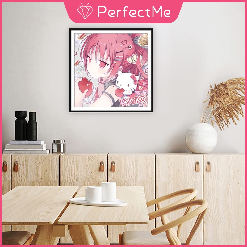 Bộ Tranh Đính Đá 5D Tự Làm 40x40cm Hình Hoạt Hình Sanrio