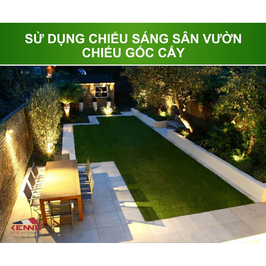 Đèn Pha Led Kenno 10W/20W/30W/50W 2 mắt