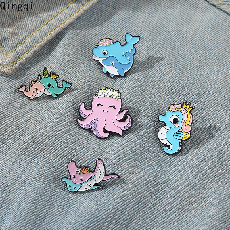 Ghim cài áo Miss Zoe hình động vật hoạt hình dễ thương