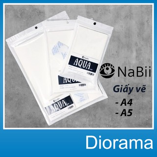 Giấy vẽ màu nước NaBii Aqua Fat A4 16 tờ