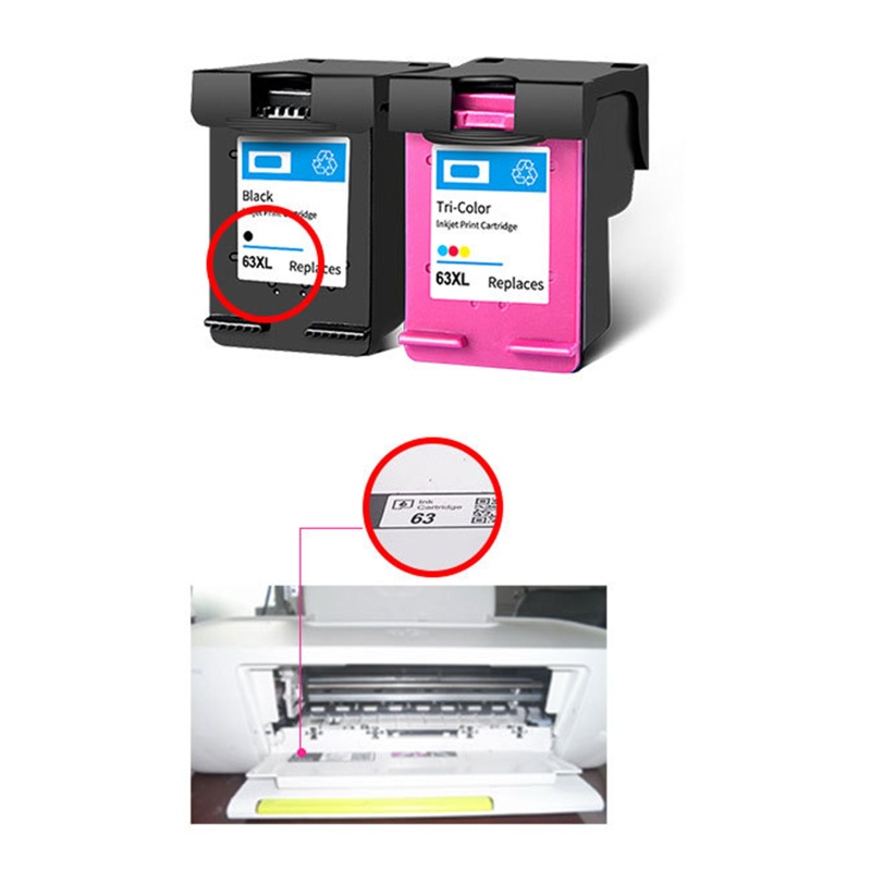 Hộp Đựng Mực 63xl Cho hp 63 hp63XL Deskjet 1110 2130 2132 2134