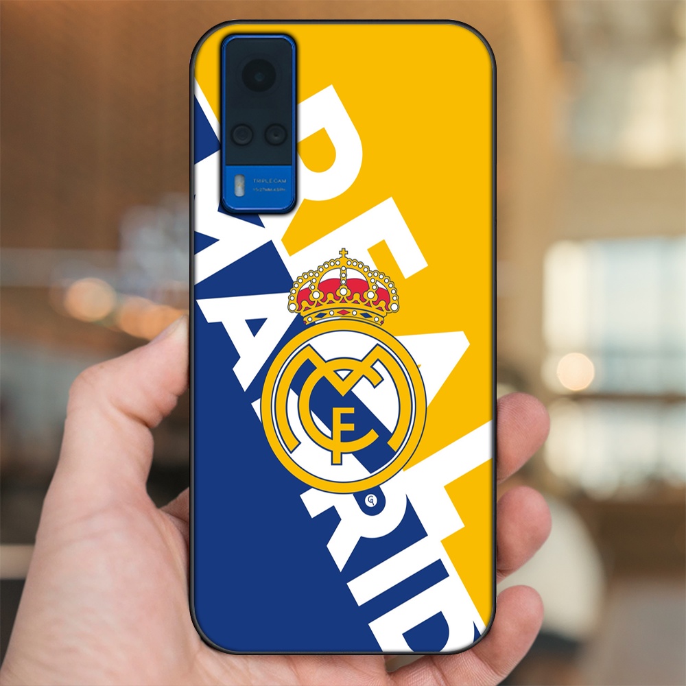 Ốp lưng Vivo Y51 2020, Y53s viền đen in hình Real Madrid