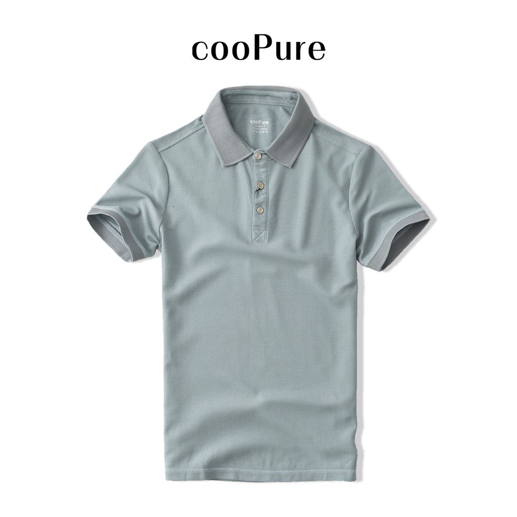 Áo polo nam cooPure màu cam, chất vải Modal mềm mại, thiết kế cổ dệt tinh tế NO.2127 (7 màu)